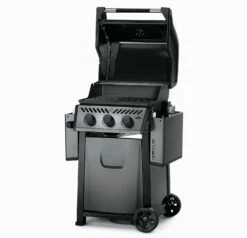 Napoleon Freestyle 365 Gasgrill, Graphit - Modell 2023 - X-DEAL Inkl. Abdeckhaube Und Gussplatte -Grill Verkaufs-Shop Napoleon Freestyle 365 Gasgrill Seite Deckel offen 2