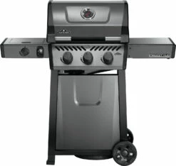 Napoleon Freestyle 365 Gasgrill, Graphit - Mit Seitenbrenner - Modell 2023 - X-DEAL Inkl. Abdeckhaube Und Gussplatte