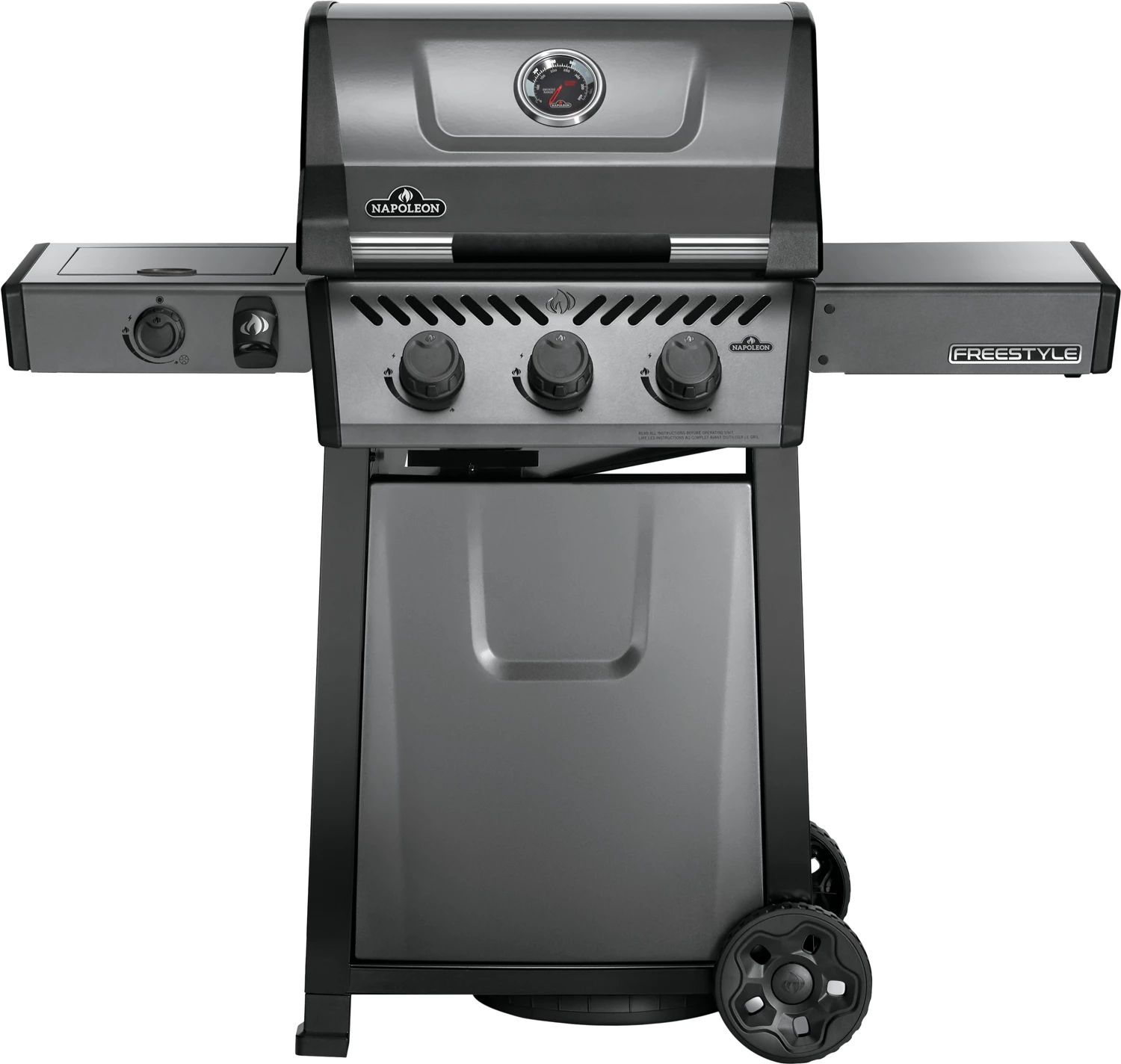 Napoleon Freestyle 365 Gasgrill, Graphit - Mit Seitenbrenner - Modell 2023 - X-DEAL Inkl. Abdeckhaube Und Gussplatte 1 Napoleon Freestyle 365 Gasgrill, Graphit - Mit Seitenbrenner - Modell 2023 - X-DEAL Inkl. Abdeckhaube Und Gussplatte