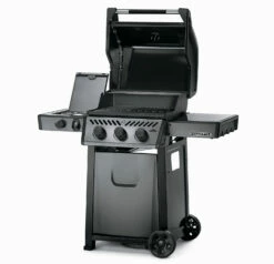 Napoleon Freestyle 365 Gasgrill, Graphit - Mit Seitenbrenner - Modell 2023 - X-DEAL Inkl. Drehspiess -Grill Verkaufs-Shop Napoleon Freestyle 365 SB Seitenkocher offen 1