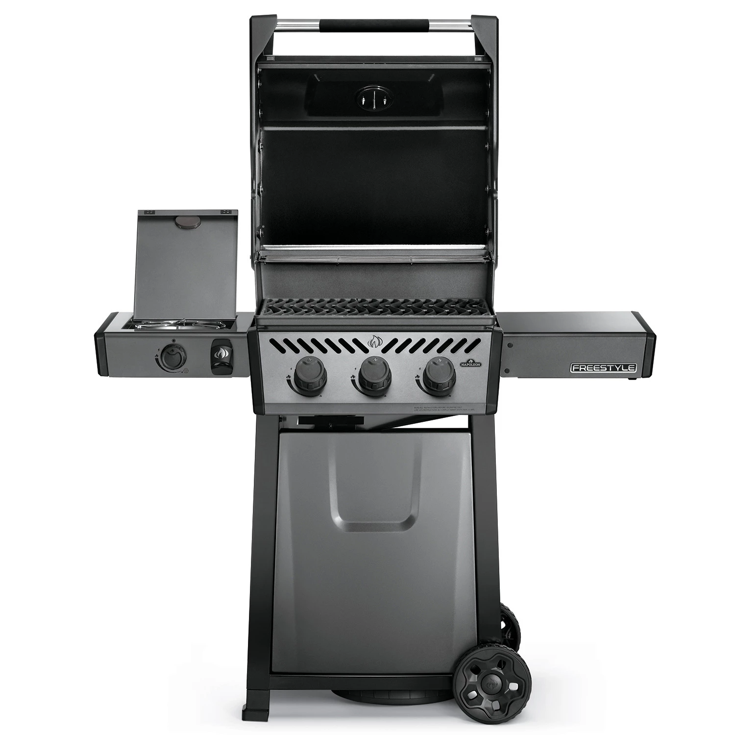 Napoleon Freestyle 365 Gasgrill, Graphit - Mit Seitenbrenner - Modell 2023 - X-DEAL Inkl. Abdeckhaube Und Gussplatte 2 Napoleon Freestyle 365 Gasgrill, Graphit - Mit Seitenbrenner - Modell 2023 - X-DEAL Inkl. Abdeckhaube Und Gussplatte – Bild 2