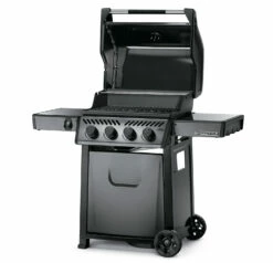 Napoleon Freestyle 425 Gasgrill, Graphit - Modell 2023 - X-DEAL Inkl. Abdeckhaube Und Gussplatte -Grill Verkaufs-Shop Napoleon Freestyle 425 graphit side Deckel offen