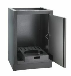 Napoleon Outdoor Küche Oasis 100 Mit LEX 485 Edelstahl Einbaugrill Ohne Vordefinierte Arbeitsplatte -Grill Verkaufs-Shop Napoleon Gasflaschen Unterschrank Tuer offen 4