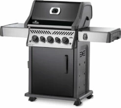 Napoleon Rogue SE 425 Gasgrill, Schwarz Mit Gussrosten, Sizzle Zone Und Heckbrenner - Hero Modell 2023 Inkl. Drehspieß