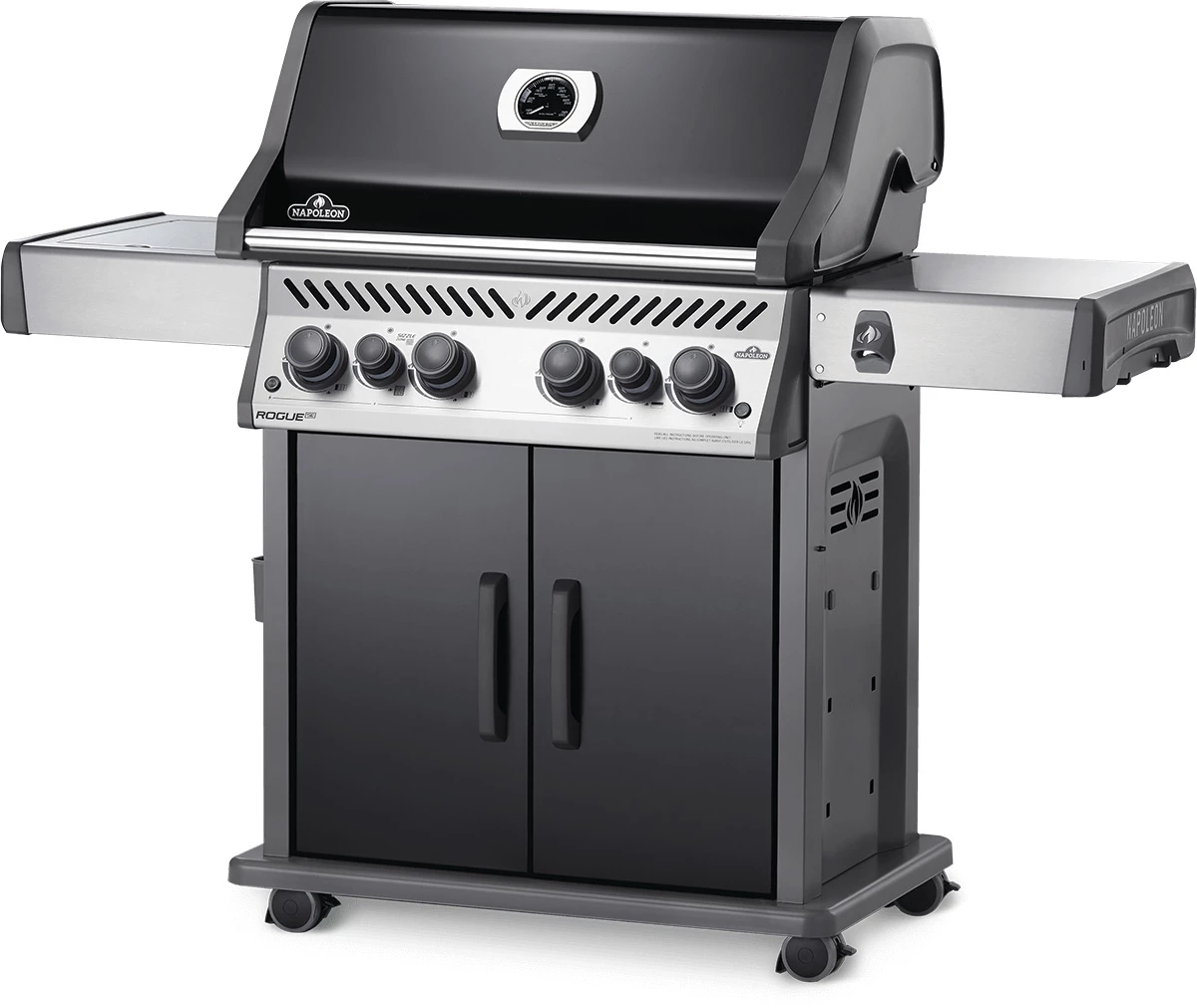 Napoleon Rogue SE 525 Gasgrill, Schwarz Mit Gussrosten, Sizzle Zone Und Heckbrenner - Modell 2023 1 Napoleon Rogue SE 525 Gasgrill, Schwarz Mit Gussrosten, Sizzle Zone Und Heckbrenner - Modell 2023