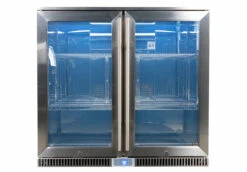 Napoleon Outdoor - Kühlschrank, 210 Liter, 2-türig Mit Doppelverglasung Und LED Beleuchtung - Wasserdicht Nach IP24 -Grill Verkaufs-Shop Napoleon Outdoor Kueche Kuehlschrank leer beleuchtet