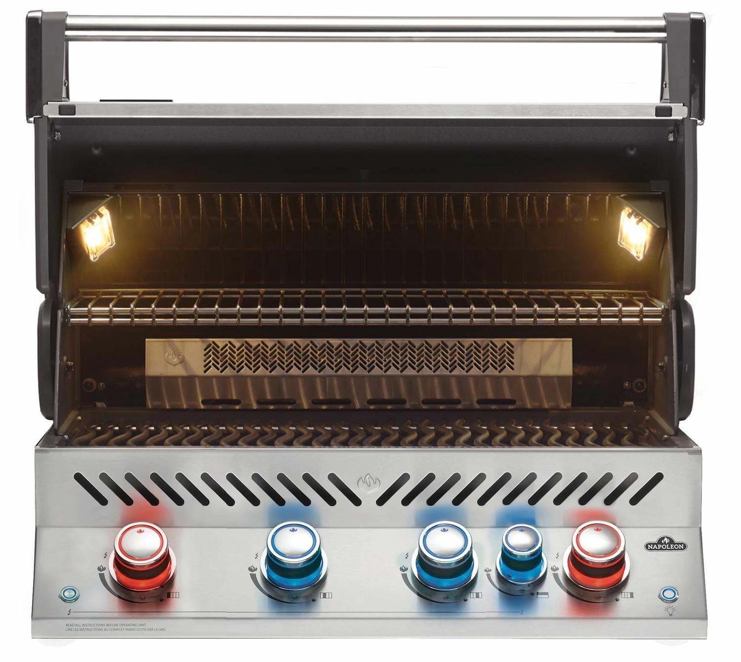 Napoleon Prestige Pro 500-3 Edelstahl Einbaugrill Gas - Inkl. Drehspieß - Modell 2023 1 Napoleon Prestige Pro 500-3 Edelstahl Einbaugrill Gas - Inkl. Drehspieß - Modell 2023