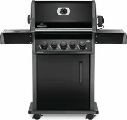 Napoleon Rogue 425 Gasgrill - All Black - Mit Seitenbrenner - Hero Modell 2023 Mit Heckbrenner Inkl. Drehspieß, Abdeckhaube Und Grillplatte