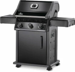 Napoleon Rogue 425 Gasgrill - All Black - Modell 2023 - Inkl. Abdeckhaube Und Grillplatte -Grill Verkaufs-Shop Napoleon Rogue R425 Gasgrill All Black seitlich 2