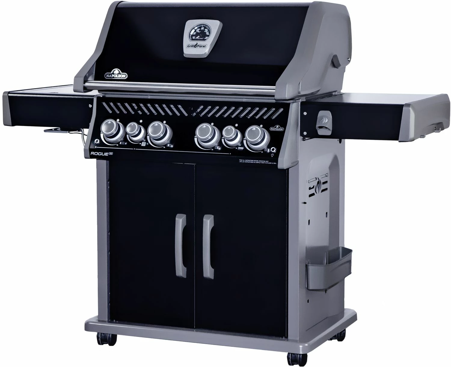 Napoleon Rogue SE 525 Gasgrill - All-black - Mit Edelstahlrosten, Sizzle Zone Und Heckbrenner - Grillfürst Edition Inkl. Abdeckhaube Im Karton - Modell 2022 2 Napoleon Rogue SE 525 Gasgrill - All-black - Mit Edelstahlrosten, Sizzle Zone Und Heckbrenner - Grillfürst Edition Inkl. Abdeckhaube Im Karton - Modell 2022 – Bild 2