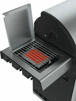 Outdoorchef Dualchef S 425 G Edelstahl Gasgrill Mit Seitenkocher + BLAZING ZONE Infrarotbrenner -Grill Verkaufs-Shop Outdoorchef Blazing Zone Dualchef 18 212 80 eingeschaltet 1