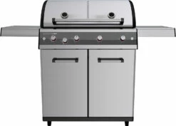 Outdoorchef Dualchef S 425 G Edelstahl Gasgrill Mit Seitenkocher + BLAZING ZONE Infrarotbrenner