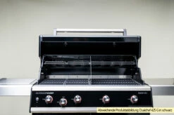 Outdoorchef Dualchef S 425 G Edelstahl Gasgrill Mit Seitenkocher + BLAZING ZONE Infrarotbrenner -Grill Verkaufs-Shop Outdoorchef Dualchef S 425 G geteilter Garraum 1