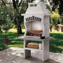 Palazzetti Grillkamin Fiji - Grau Inkl. Montagematerial