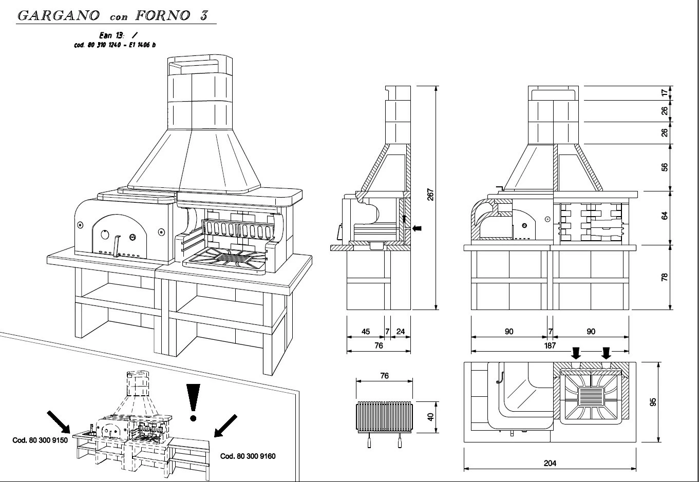 Palazzetti Grillkamin Gargano 3 Mit Pizzaofen Inkl. Montagematerial 2 Palazzetti Grillkamin Gargano 3 Mit Pizzaofen Inkl. Montagematerial – Bild 2