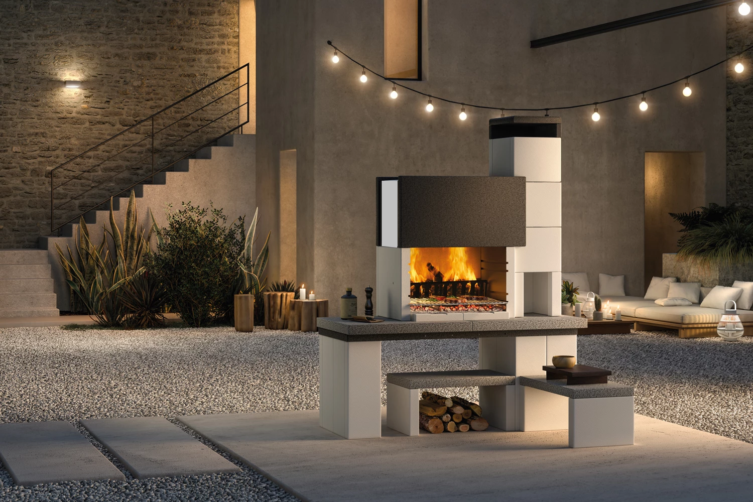 Palazzetti Grillkamin New York Inkl. Montagematerial 1 Palazzetti Grillkamin New York Inkl. Montagematerial