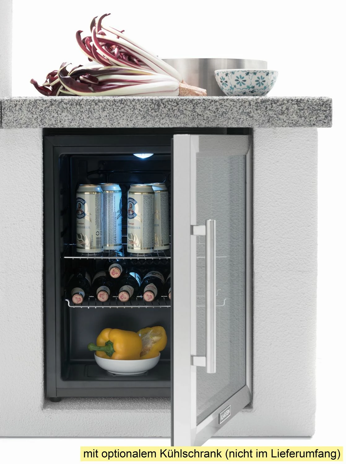 Palazzetti Outdoor Küche: Modul Schrank - Granit Grau - Inkl. Montagematerial 2 Palazzetti Outdoor Küche: Modul Schrank - Granit Grau - Inkl. Montagematerial – Bild 2