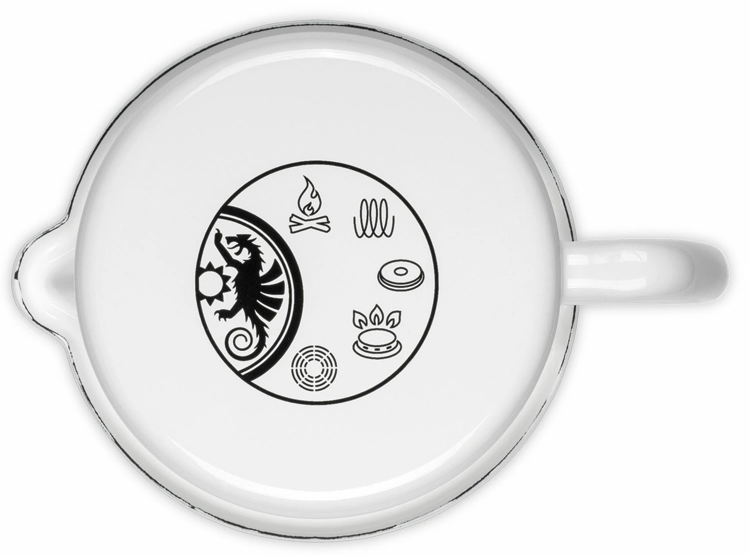 Petromax Emaille Milchtopf / 1400 Ml / Weiß 1 Petromax Emaille Milchtopf / 1400 Ml / Weiß