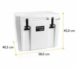 Petromax Kühlbox 25 Liter Alpenweiß - Grillfürst DEAL Inkl. Sitzkissen, Haft-Unterlage Und Einsatzkorb