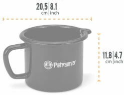 Petromax Emaille Milchtopf / 1400 Ml / Schwarz 5 Petromax Emaille Milchtopf / 1400 Ml / Schwarz -Grill Verkaufs-Shop Petromax Milchtopf Emaille 1400ml schwarz Abmessungen