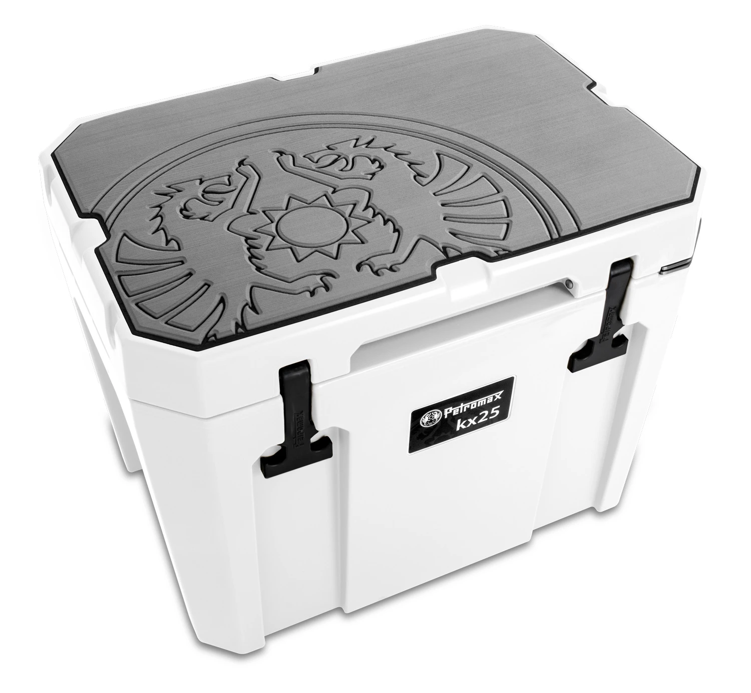 Petromax Haft-Auflage Für Kühlbox Kx25 Grau Mit Drachenemblem 1 Petromax Haft-Auflage Für Kühlbox Kx25 Grau Mit Drachenemblem