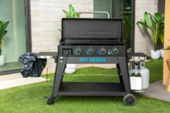 Pit Boss Plancha Grill Ultimate Plancha 4-Brenner - Mit Untergestell -Grill Verkaufs-Shop Pit Boss Planchagrill Ultimate 4 Brenner Abfallhalter