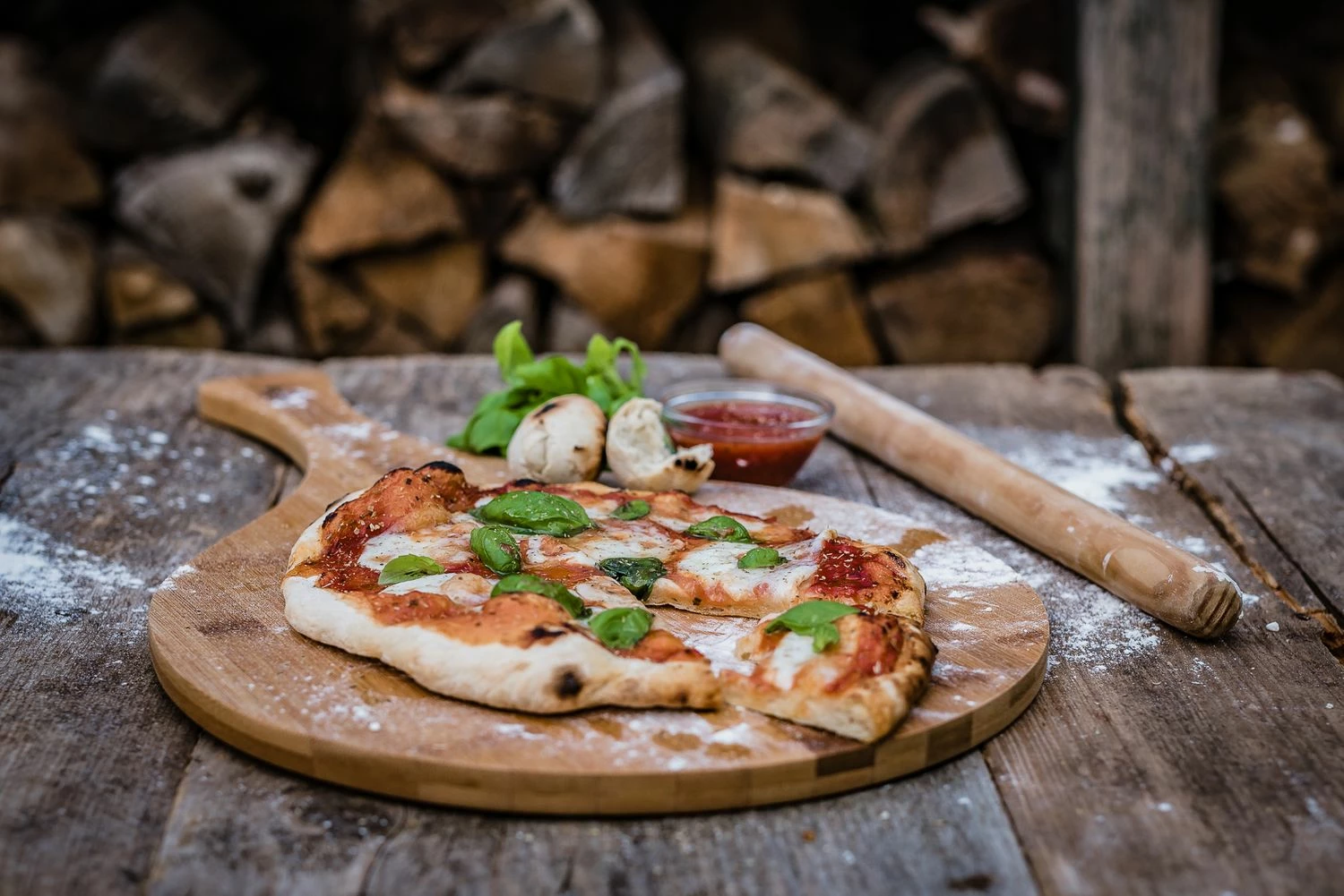 Grillfürst Pizzabrett Bambusholz 1 Grillfürst Pizzabrett Bambusholz