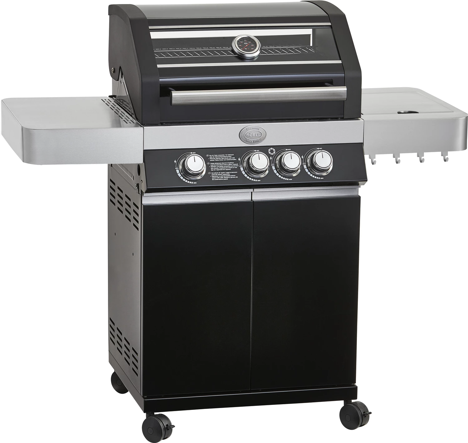 Rösle Gasgrill Videro G3 Schwarz - Modell 2023 Inkl. Abdeckhaube 1 Rösle Gasgrill Videro G3 Schwarz - Modell 2023 Inkl. Abdeckhaube