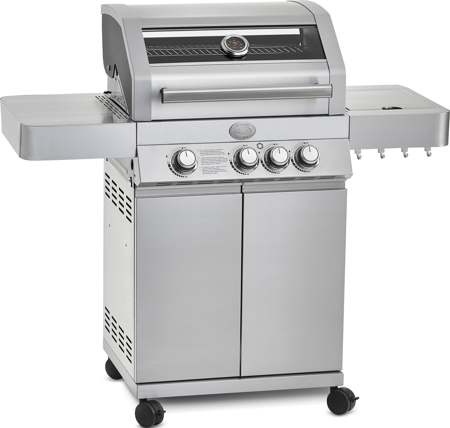 Rösle Gasgrill Videro G3 Edelstahl - Modell 2023 Inkl. Abdeckhaube 1 Rösle Gasgrill Videro G3 Edelstahl - Modell 2023 Inkl. Abdeckhaube