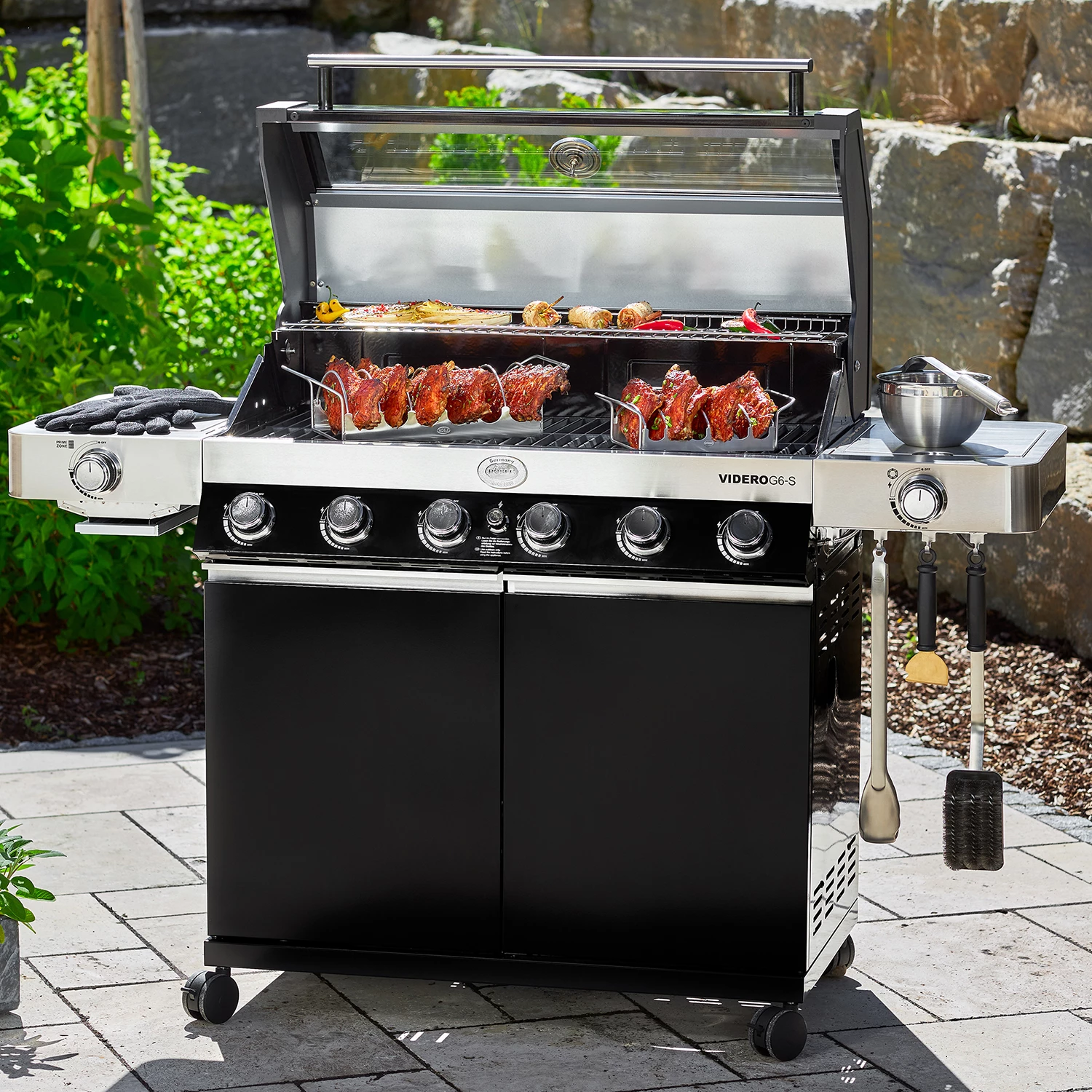 Rösle Gasgrill Videro G6-S VARIO+ Schwarz - Modell 2023 - Inkl. Abdeckhaube 12 Rösle Gasgrill Videro G6-S VARIO+ Schwarz - Modell 2023 - Inkl. Abdeckhaube – Bild 12