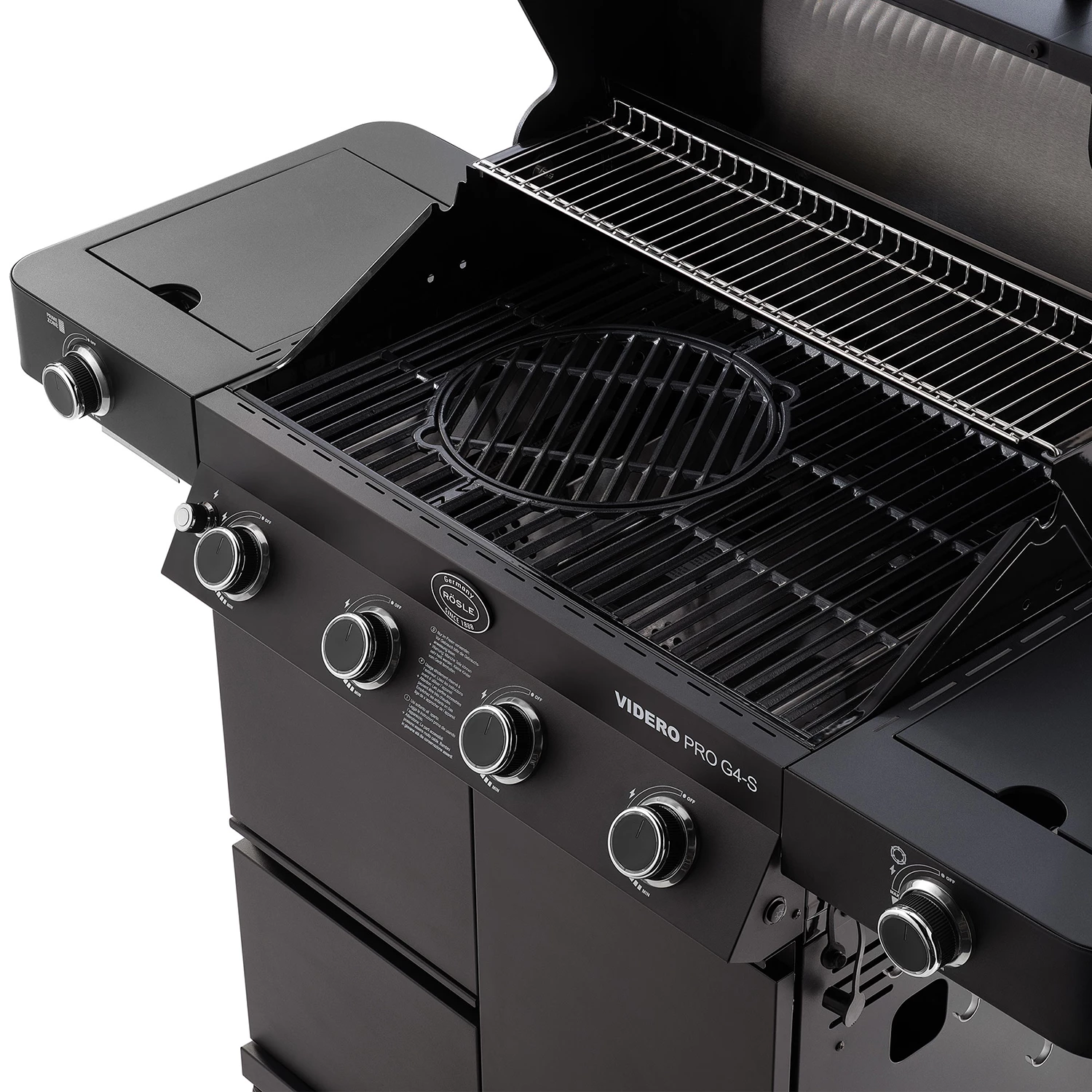 Rösle Gasgrill Videro Pro G4-S Vario+ Mattschwarz - Modell 2023 3 Rösle Gasgrill Videro Pro G4-S Vario+ Mattschwarz - Modell 2023 – Bild 3
