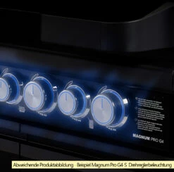 Rösle Gasgrill Magnum PRO G3 - X-DEAL Inkl. Abdeckhaube, Gusseisen Grillplatte Und Drehspieß - Modell 2023 19 Rösle Gasgrill Magnum PRO G3 - X-DEAL Inkl. Abdeckhaube, Gusseisen Grillplatte Und Drehspieß - Modell 2023 -Grill Verkaufs-Shop Roesle Magnum Pro Drehregler beleuchtet Beispiel G4 S