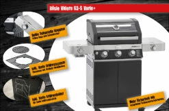 Rösle Gasgrill Videro G3-S VARIO+ Schwarz - Modell 2023 Inkl. Abdeckhaube 18 Rösle Gasgrill Videro G3-S VARIO+ Schwarz - Modell 2023 Inkl. Abdeckhaube -Grill Verkaufs-Shop Roesle Videro G3 S Vario Gasgrill Highlights 3
