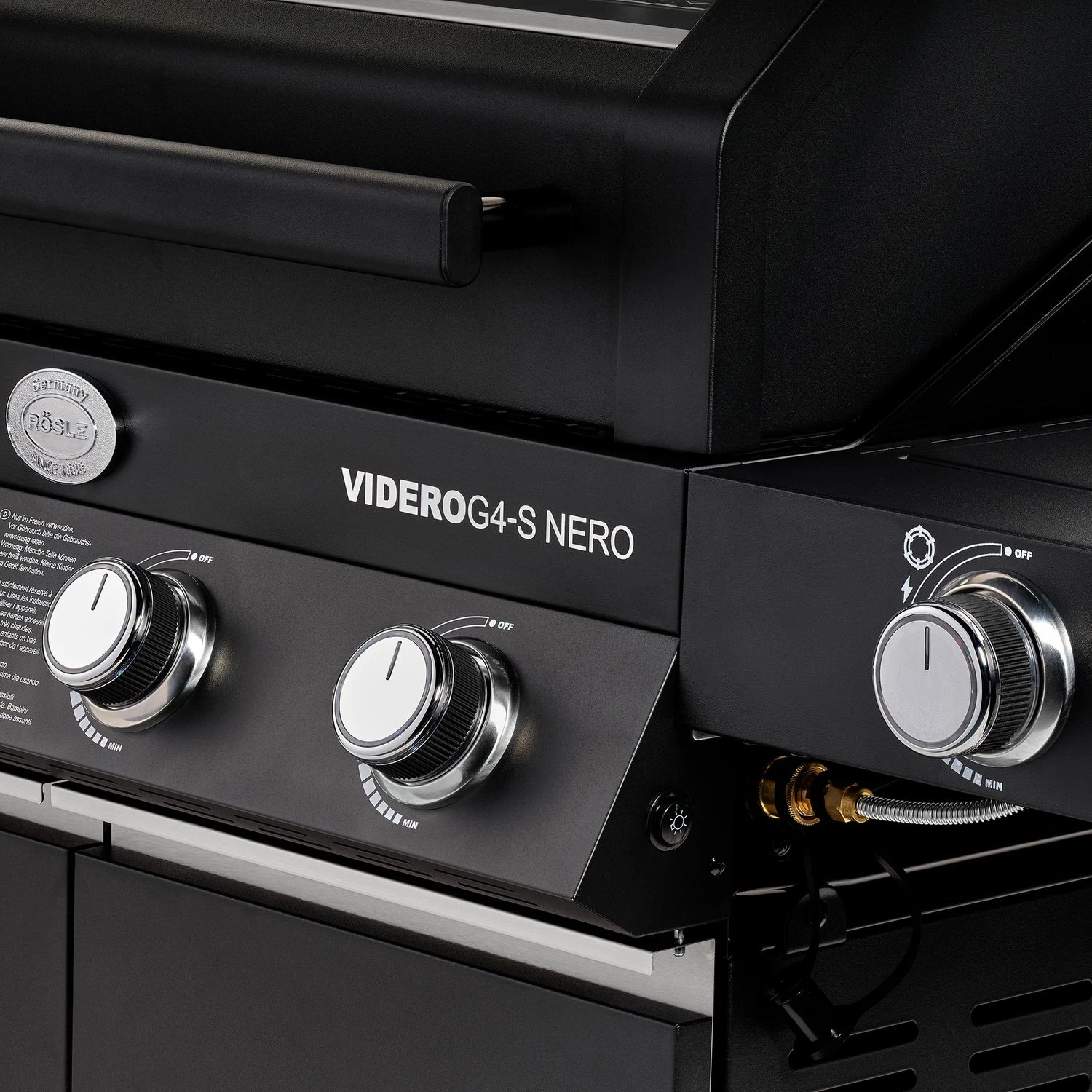 Rösle Gasgrill BBQ-Station Videro G4-S Vario+ Nero Schwarz - Modell 2023 - X-DEAL Inkl. Abdeckhaube 8 Rösle Gasgrill BBQ-Station Videro G4-S Vario+ Nero Schwarz - Modell 2023 - X-DEAL Inkl. Abdeckhaube – Bild 8