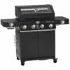 Rösle Gasgrill Videro G4-S Vario+ Nero Schwarz - Modell 2023 - X-DEAL Inkl. Abdeckhaube, Grillplatte Und Drehspieß