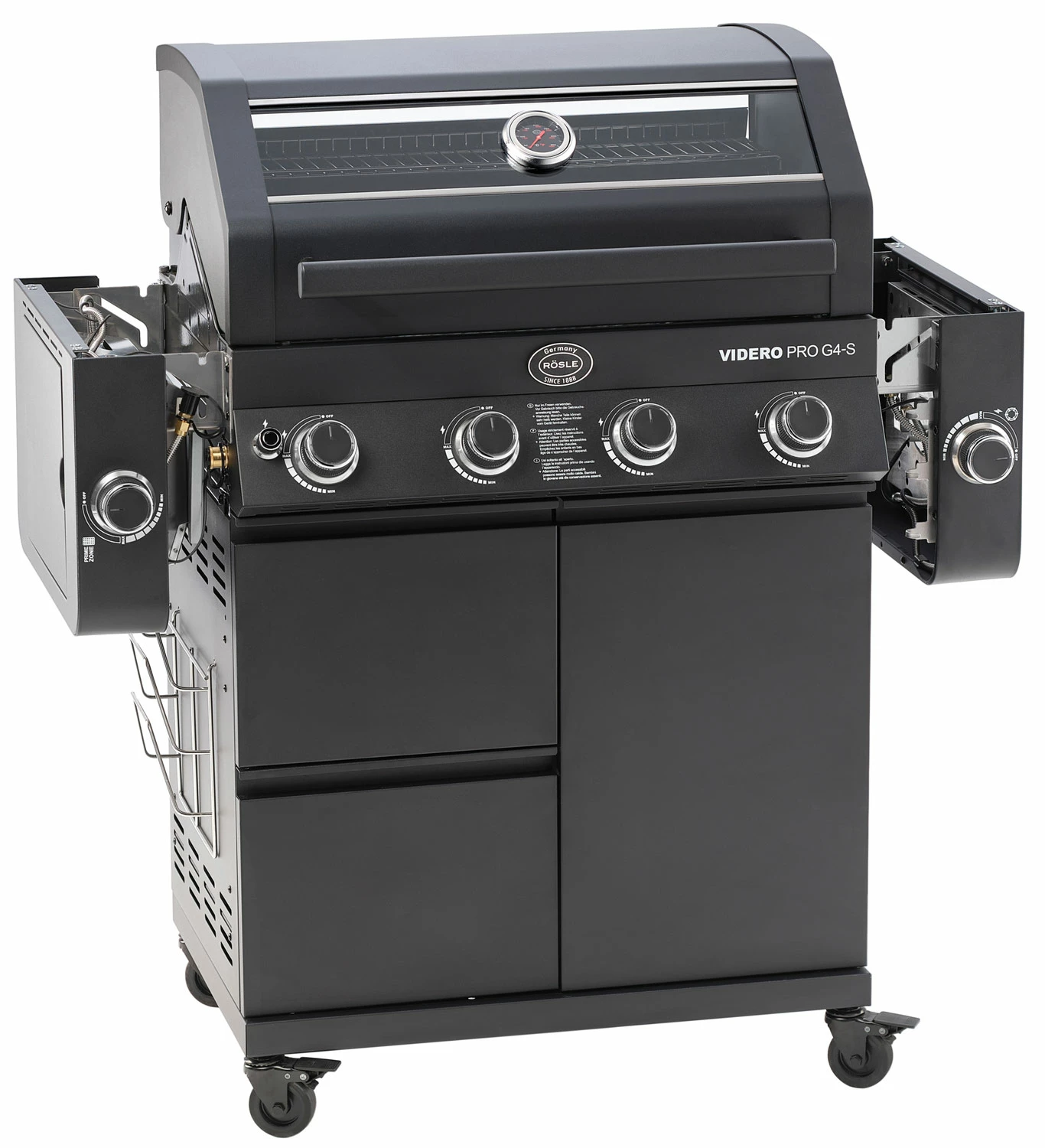 Rösle Gasgrill Videro Pro G4-S Vario+ Mattschwarz - Modell 2023 2 Rösle Gasgrill Videro Pro G4-S Vario+ Mattschwarz - Modell 2023 – Bild 2