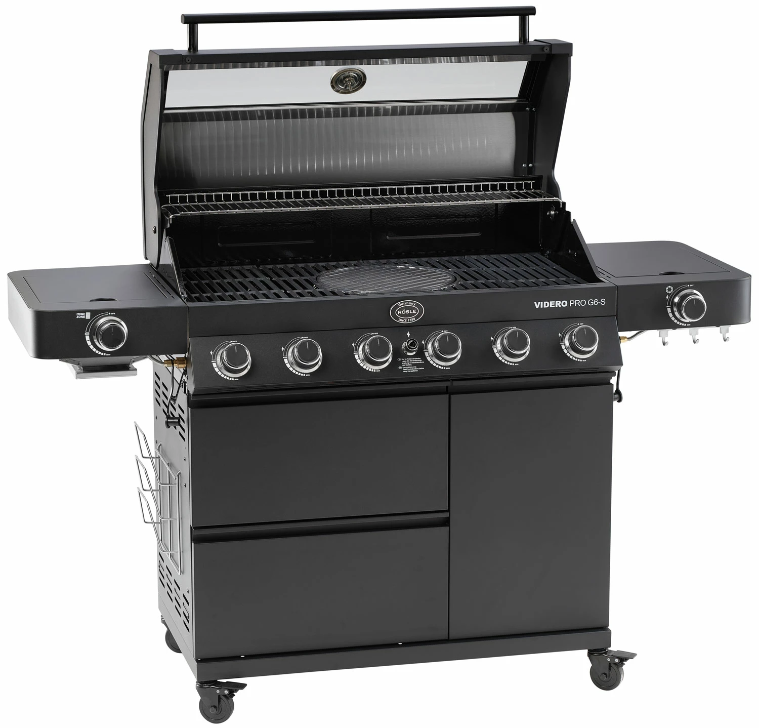 Rösle Gasgrill Videro Pro G6-S Vario+ Mattschwarz - Modell 2023 1 Rösle Gasgrill Videro Pro G6-S Vario+ Mattschwarz - Modell 2023