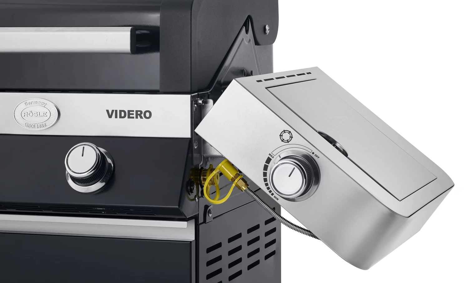 Rösle Gasgrill Videro G6-S VARIO+ Schwarz - Modell 2023 - Inkl. Abdeckhaube 7 Rösle Gasgrill Videro G6-S VARIO+ Schwarz - Modell 2023 - Inkl. Abdeckhaube – Bild 7
