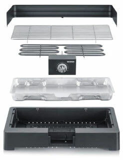Severin Elektro Tischgrill Mit Grillrost - 2.200 Watt -Grill Verkaufs-Shop Severin Elektro Tischgrill PG8565 Aufbau