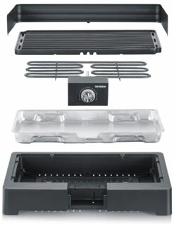 Severin Elektro Tischgrill Mit Grillplatte - 2.200 Watt 9 Severin Elektro Tischgrill Mit Grillplatte - 2.200 Watt -Grill Verkaufs-Shop Severin Elektrogrill PG8567 Aufbau
