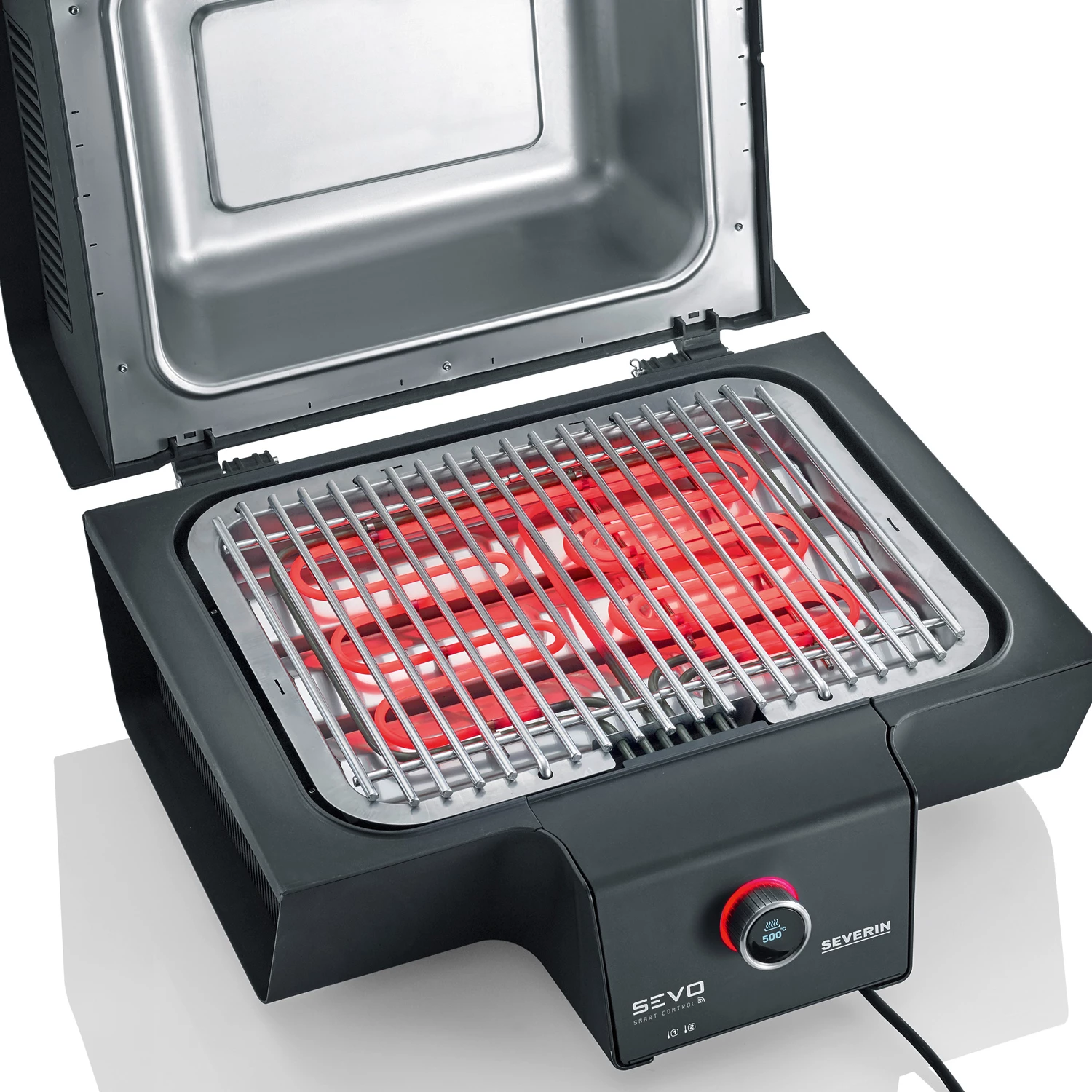 Severin Elektrogrill SEVO Smart Control GT - Boost Zone 500°C - Mit Deckel - 3.000 W 3 Severin Elektrogrill SEVO Smart Control GT - Boost Zone 500°C - Mit Deckel - 3.000 W – Bild 3