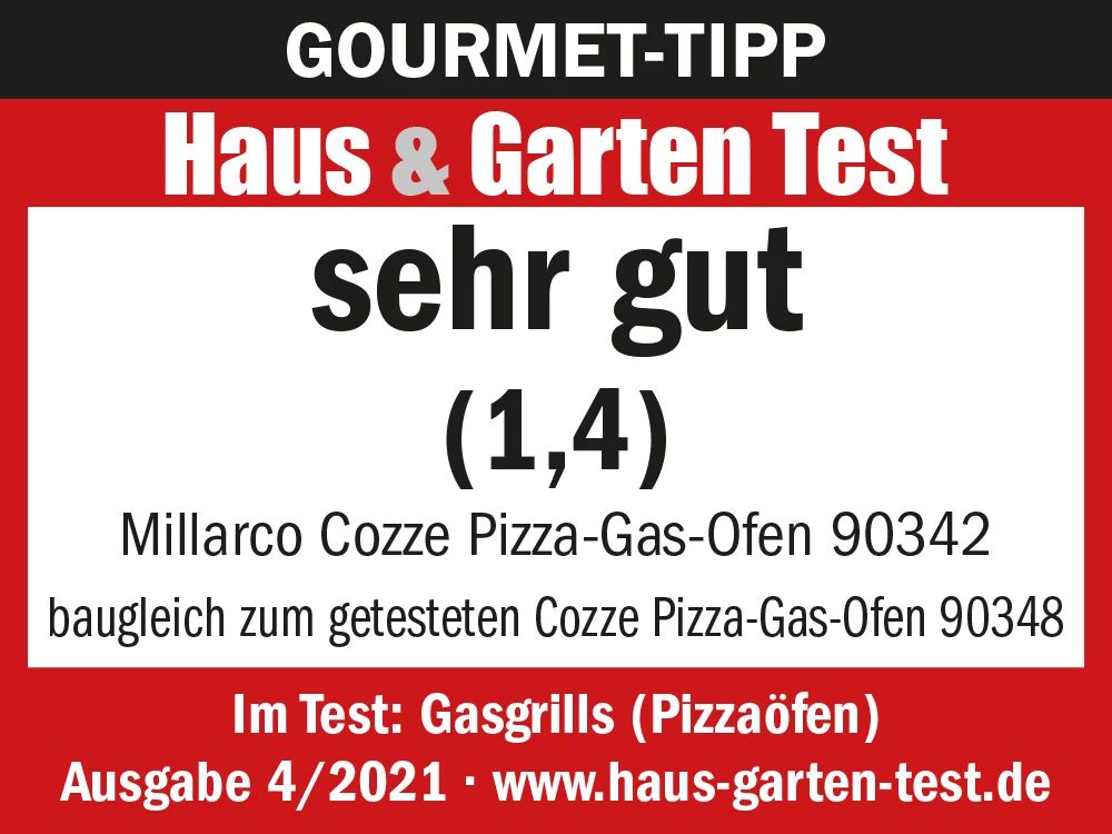 COZZE Pizzaofen Gas 34 Cm (13") - Inkl. Pizzastein 8 COZZE Pizzaofen Gas 34 Cm (13") - Inkl. Pizzastein – Bild 8