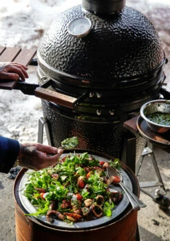 The Bastard Keramikgrill Classic Medium - Complete - Schwarz Glänzend - Modell 2023 -Grill Verkaufs-Shop The Bastard Classic Medium Keramikgrill Deckel