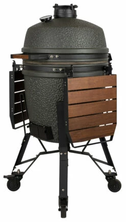 The Bastard Keramikgrill VX Large - Complete - Schwarz Matt - Modell 2023 20 The Bastard Keramikgrill VX Large - Complete - Schwarz Matt - Modell 2023 -Grill Verkaufs-Shop The Bastard VX Keramikgrill Large Komplett Seitenablagen abgeklappt