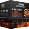 TOM Cococha Rot BBQ Grillbriketts 4kg - 4,0 X 3,0 X 2,5 Cm