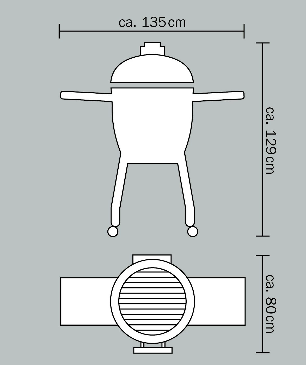 Monolith Grill LeChef Red Mit Gestell Und Seitentischen MG23R - Set - Auslaufmodell 18 Monolith Grill LeChef Red Mit Gestell Und Seitentischen MG23R - Set - Auslaufmodell – Bild 18