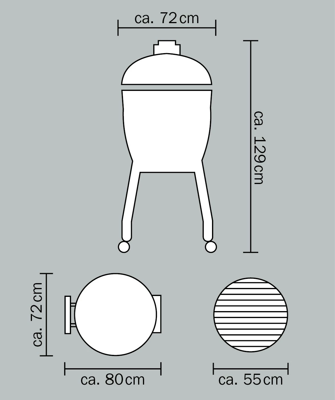 Monolith Grill LeChef Red Mit Gestell Und Seitentischen MG23R - Set - Auslaufmodell 17 Monolith Grill LeChef Red Mit Gestell Und Seitentischen MG23R - Set - Auslaufmodell – Bild 17