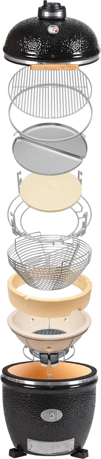 Monolith Grill LeCHEF PRO-Serie 1.0 Schwarz - OHNE Gestell Und Seitentischen 1 Monolith Grill LeCHEF PRO-Serie 1.0 Schwarz - OHNE Gestell Und Seitentischen