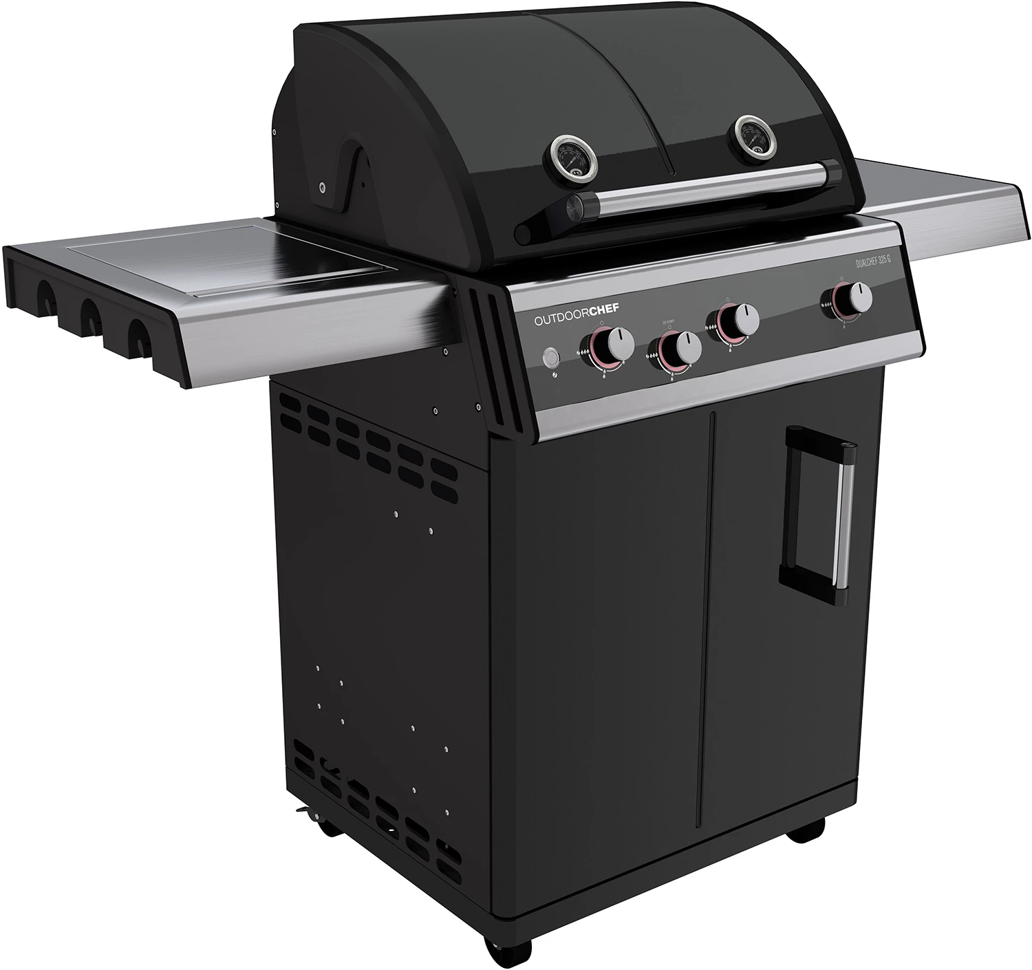 Outdoorchef Dualchef 325 G Gasgrill Mit Seitenkocher + BLAZING ZONE Infrarotbrenner + DGS Gusseisen Grillrost 2 Stk. + DGS Gemüse Grillrost 2 Stk. 4 Outdoorchef Dualchef 325 G Gasgrill Mit Seitenkocher + BLAZING ZONE Infrarotbrenner + DGS Gusseisen Grillrost 2 Stk. + DGS Gemüse Grillrost 2 Stk. – Bild 4