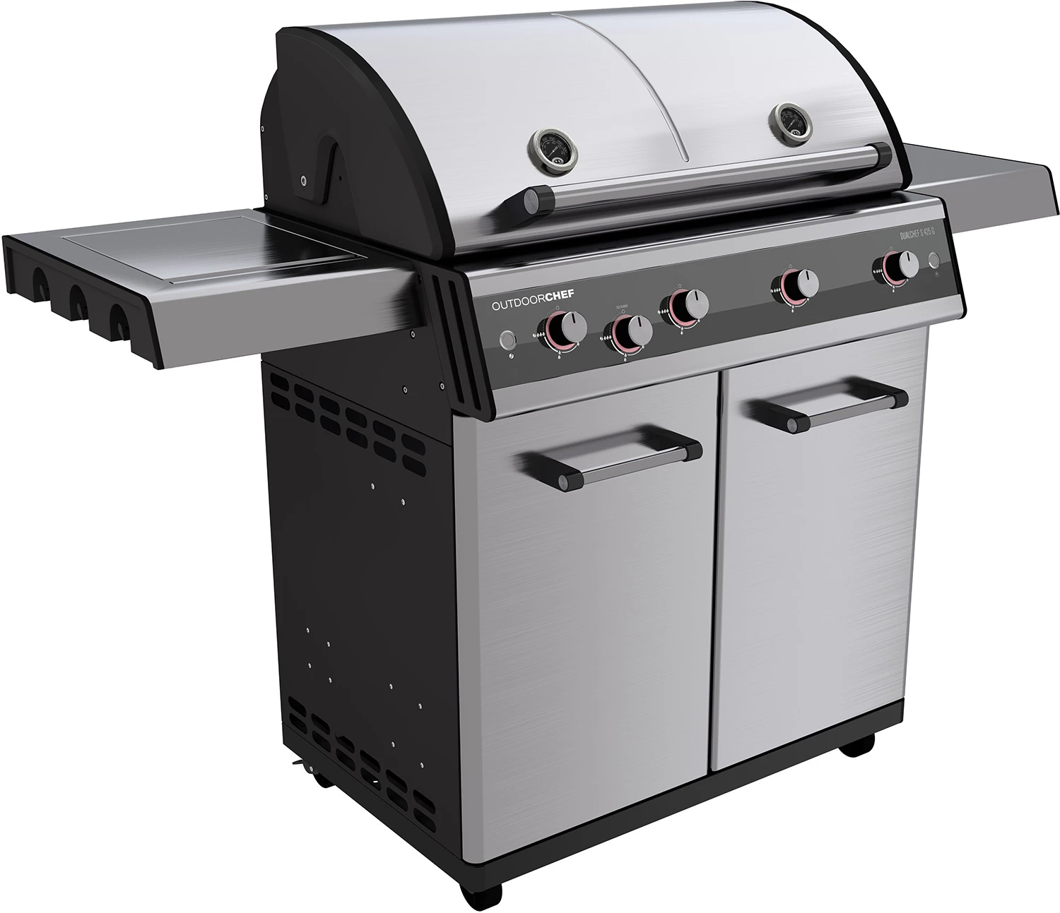 Outdoorchef Dualchef S 425 G Edelstahl Gasgrill Mit Seitenkocher 2 Outdoorchef Dualchef S 425 G Edelstahl Gasgrill Mit Seitenkocher – Bild 2